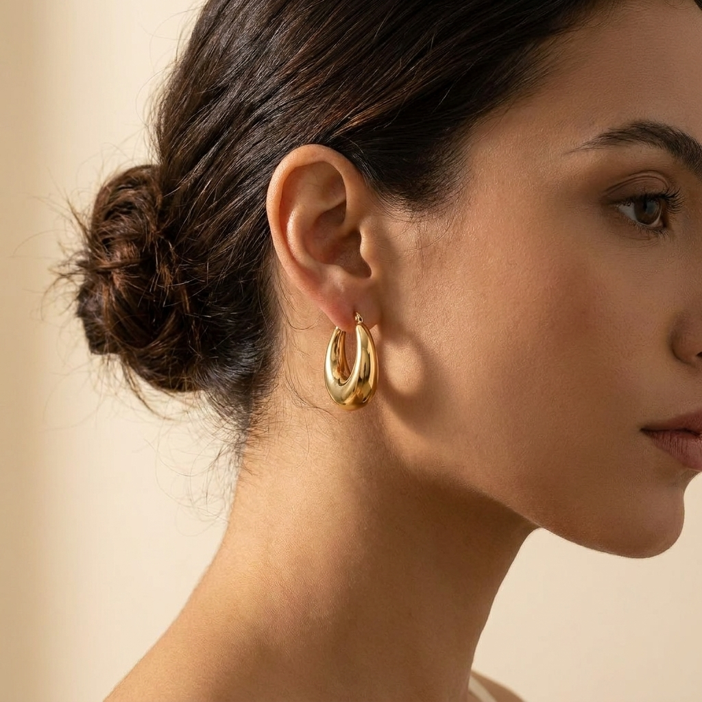Bombé Bold Huggies — 18k Gold-Plated