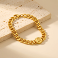 Massimo Cuban Bracelet — 18k Gold-Plated Steel