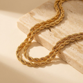 Roma Rope Chain — 18k Gold-Plated Steel